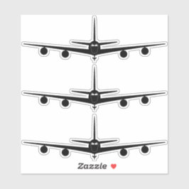 Adesivo Silhueta de visualização frontal do KC-135