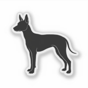 Adesivo Silhueta de Xoloitzcuintli