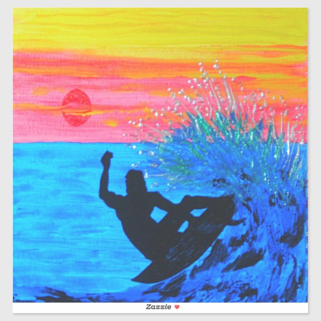 Adesivo Silhueta sunset (Folha)