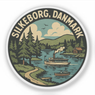 Adesivo Silkeborg Dinamarca Lago
