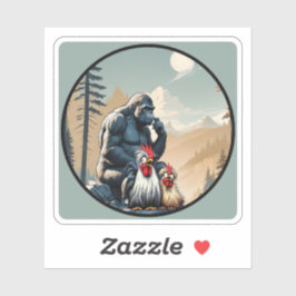 Adesivo  "Silkie Summit Selfie" Chessy Chicken Vinyl