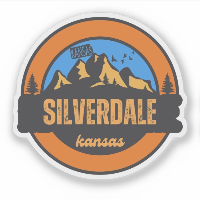 Adesivo Silverdale, Kansas (Frente)