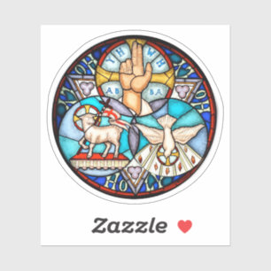 Adesivo Simbolismo do Vinil Católico Santa Trindade