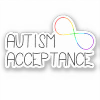 Símbolo "Aceitação Autismo" do Arco-Íris Infinito