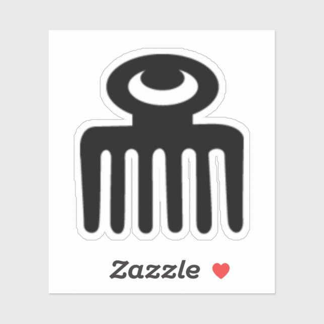 Adesivo Símbolo Adinkra Vinyl Sticker - Beleza feminina (Folha)