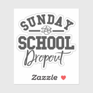 Adesivo Símbolo ateu Ateísmo agnóstico Freethinker Funny