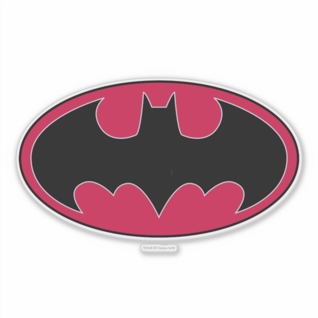 Adesivo Símbolo Batman | Logotipo preto vermelho | Zazzle Brasil