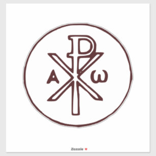 Adesivo Símbolo Chi-Rho Christograma