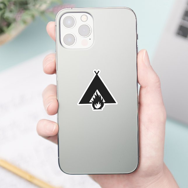 Adesivo Símbolo de Acampamento (Telefone)