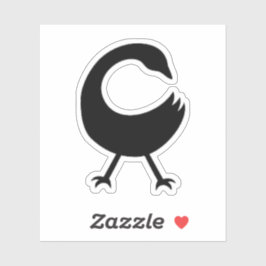 Adesivo Símbolo de Adinkra (Sankofa) Vinheta de vinilo