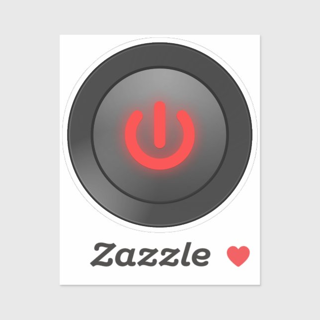 Adesivo Símbolo de desligamento (Folha)