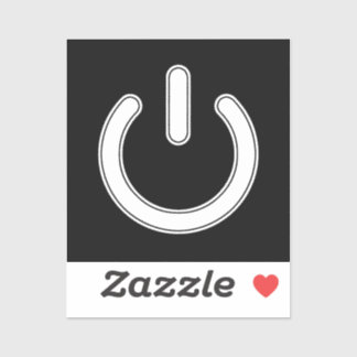 Adesivo Símbolo de Energia (Preto e Branco)