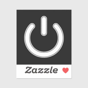 Adesivo Símbolo de energia (preto e branco)