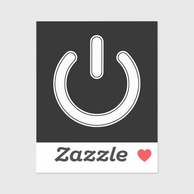 Adesivo Símbolo de energia (preto e branco) (Folha)