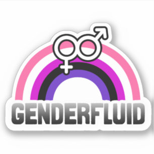 Adesivo Símbolo de Gênero de Fluxo Genérico