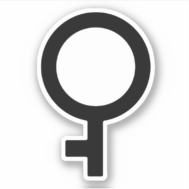 Adesivo Símbolo de Gênero Demigirl (Frente)