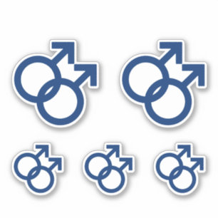 Adesivo Símbolo de Gênero para Gay MLM