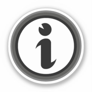 Adesivo Símbolo de Informação