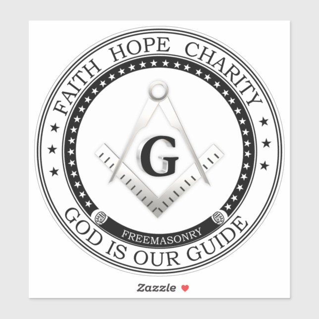 Adesivo Símbolo de maçonaria (Folha)