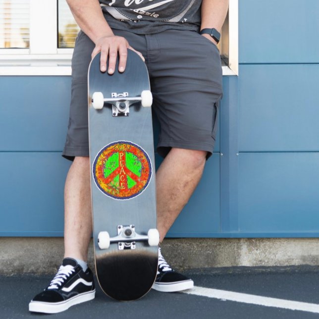 Adesivo Símbolo de Paz Hippie Divertido Inspirivity Floral (Criador carregado)