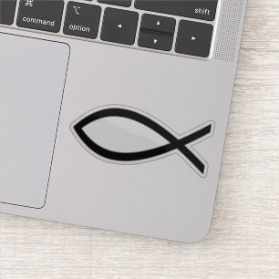 Adesivo Símbolo de Peixe de Ichthus Christian