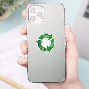 Adesivo Símbolo de Reciclagem Redondo