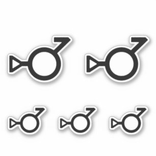 Adesivo Símbolo de Terceiro Gênero Bigender