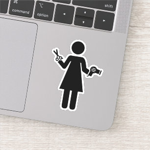 Adesivo Símbolo Hairdresser