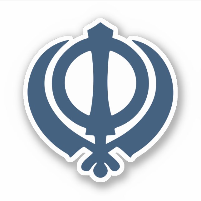 Adesivo Símbolo Khanda (Sikh) (Frente)