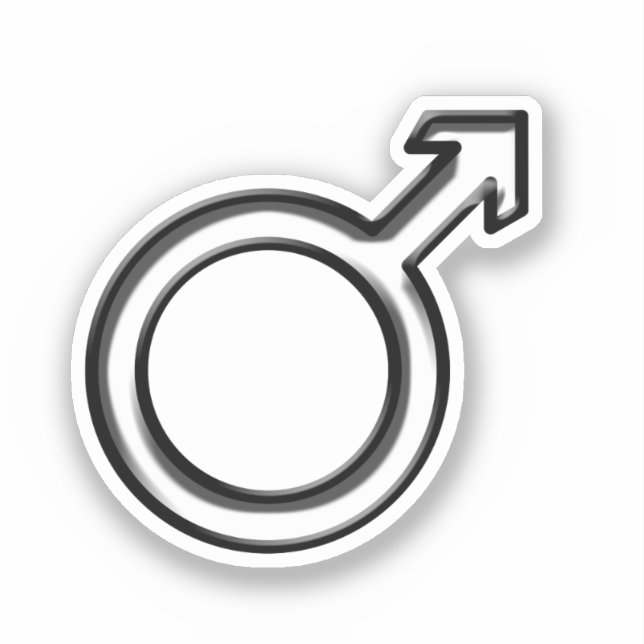 Adesivo Símbolo Masculino (Frente)