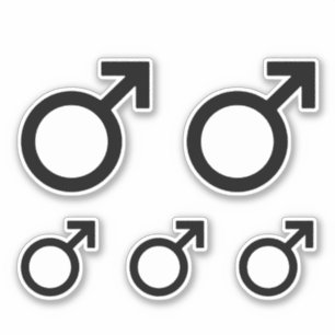 Adesivo Símbolo masculino de gênero