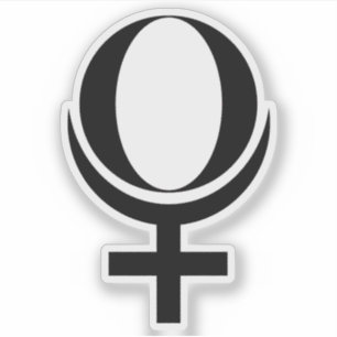 Adesivo Símbolo Planeta Plutão (preto)