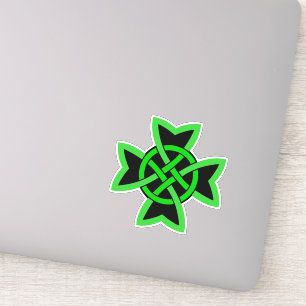 Adesivo Símbolo Verde Preto Irlandês - Nó Celular