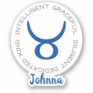 Adesivo Símbolo Zodiac Taurus