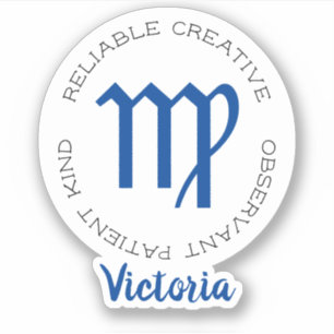 Adesivo Símbolo Zodiac Virgo