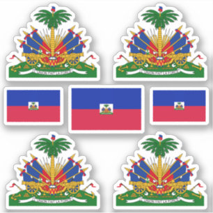Adesivo Símbolos do Estado haitiano / casaco de armas e b