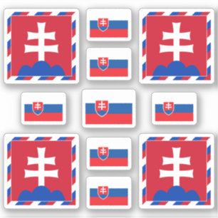 Adesivo Símbolos estatais eslovacos / casaco de armas e ba
