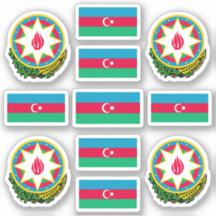 Adesivo Símbolos nacionais do Azerbaijão/Casaco de armas e
