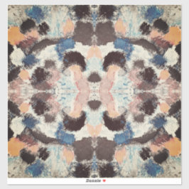 Adesivo Simetria de Pastel vibrante - Arte texturizada por