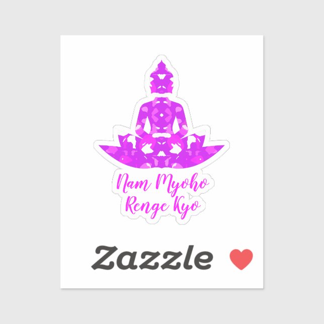 Adesivo Simetria Espiritual Rosa e Branco Lotus Yoga CutOu (Folha)