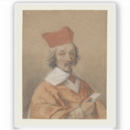 Adesivo Simon Vouet - Retrato de Armand-Jean du Plessis