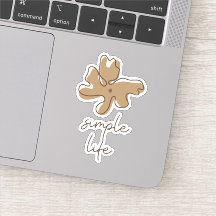 Simple Life Minimalism Vinyl Sticker