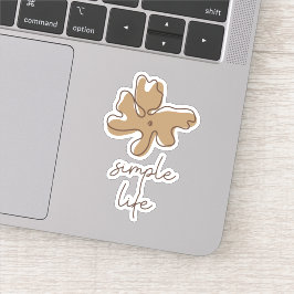 Adesivo Simple Life Minimalism Vinyl Sticker