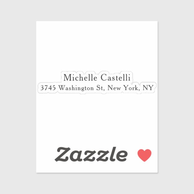 Adesivo Simples clássico exclusivo profissional (Folha)