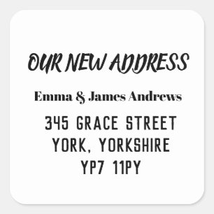 Adesivo Simples de Anúncio Movido Moderno