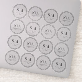 Adesivo Simples e sofisticado favor de casamento