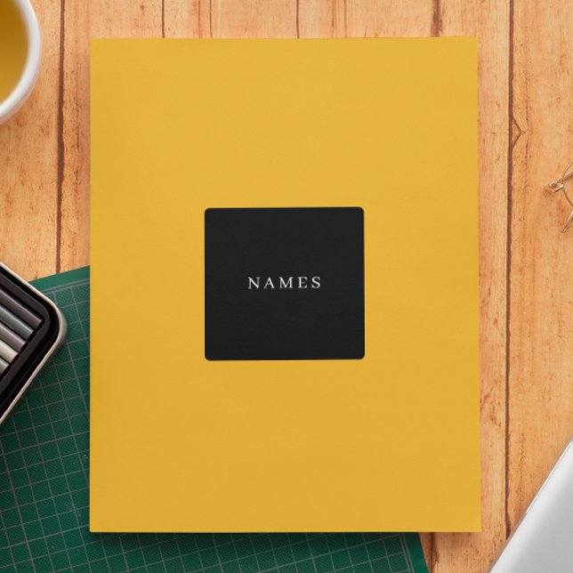 Adesivo Simples Preto Personalizado Adicionar Seu Nome Ele (Criador carregado)