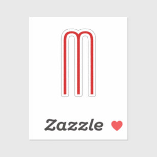 Adesivo Simples Simples Simples Monograma Único Branco