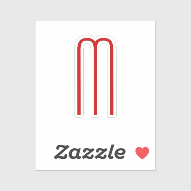 Adesivo Simples Simples Simples Monograma Único Branco (Folha)