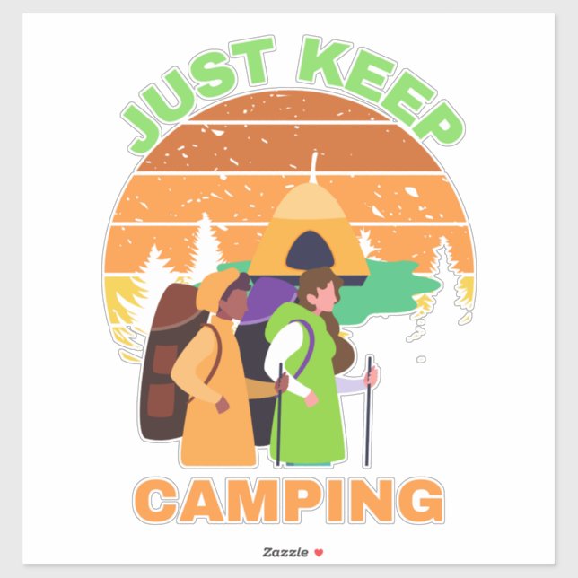ADESIVO SIMPLESMENTE MANTENHA O CAMPING (Folha)